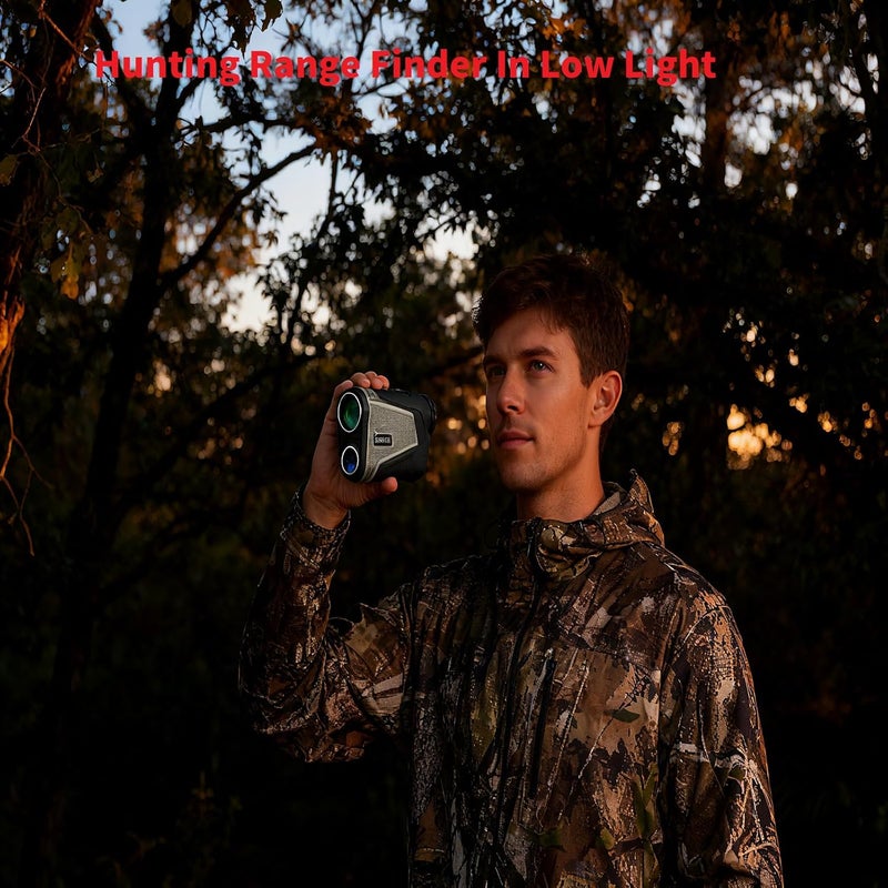 Worgree Hunting Rangefinder with Red OLED Display in Low Light, 7X Magnification 1800 Yards Laser Rangefinder, Magnetic, Waterproof, Lightweight, Angle Measurement/Scan/Lock Vibration - Image 2
